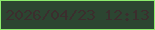 文字の大きさ：5、枠の色：8ceb6d、背景の色：2c4531、文字の色：3b2e2e 無料ブログパーツのブログ時計