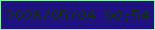 文字の大きさ：2、枠の色：8cedb6、背景の色：201180、文字の色：13321a 無料ブログパーツのブログ時計