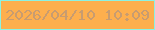 文字の大きさ：4、枠の色：8cf2e3、背景の色：fdaf4e、文字の色：c89c70 無料ブログパーツのブログ時計