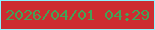 文字の大きさ：3、枠の色：8cf4ff、背景の色：cd2c30、文字の色：43a256 無料ブログパーツのブログ時計