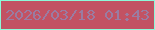 文字の大きさ：5、枠の色：8cf9d9、背景の色：c25263、文字の色：9a7ca2 無料ブログパーツのブログ時計