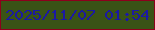 文字の大きさ：1、枠の色：8d001c、背景の色：3a5316、文字の色：1b19a3 無料ブログパーツのブログ時計