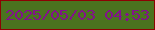 文字の大きさ：2、枠の色：8d0203、背景の色：4b731f、文字の色：83118c 無料ブログパーツのブログ時計