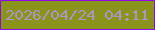 文字の大きさ：2、枠の色：8d07ea、背景の色：8b941a、文字の色：ab96c1 無料ブログパーツのブログ時計