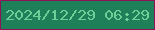 文字の大きさ：3、枠の色：8d1257、背景の色：1d8058、文字の色：6ccf98 無料ブログパーツのブログ時計