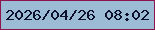 文字の大きさ：2、枠の色：8d144d、背景の色：9cbcd6、文字の色：0e112e 無料ブログパーツのブログ時計