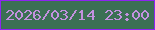 文字の大きさ：1、枠の色：8d24f1、背景の色：3b7054、文字の色：c391df 無料ブログパーツのブログ時計