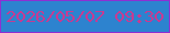文字の大きさ：5、枠の色：8d30d3、背景の色：2d83cf、文字の色：c63b92 無料ブログパーツのブログ時計