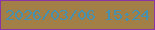 文字の大きさ：3、枠の色：8d33a8、背景の色：a27f46、文字の色：458faf 無料ブログパーツのブログ時計