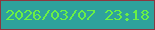 文字の大きさ：2、枠の色：8d373f、背景の色：2ea29c、文字の色：6af045 無料ブログパーツのブログ時計