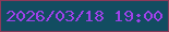 文字の大きさ：5、枠の色：8d3959、背景の色：124d61、文字の色：9f42ea 無料ブログパーツのブログ時計