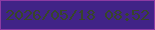 文字の大きさ：5、枠の色：8d3aa3、背景の色：412387、文字の色：38462a 無料ブログパーツのブログ時計