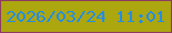 文字の大きさ：1、枠の色：8d3b62、背景の色：aca60f、文字の色：248de2 無料ブログパーツのブログ時計
