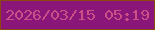 文字の大きさ：2、枠の色：8d4810、背景の色：8a167a、文字の色：ca5087 無料ブログパーツのブログ時計