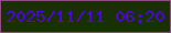 文字の大きさ：1、枠の色：8d4e82、背景の色：1a2f02、文字の色：4d04e3 無料ブログパーツのブログ時計