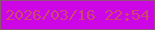 文字の大きさ：1、枠の色：8d5475、背景の色：cd06e5、文字の色：cd4871 無料ブログパーツのブログ時計