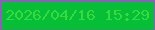 文字の大きさ：3、枠の色：8d5cbd、背景の色：07bf37、文字の色：35db3f 無料ブログパーツのブログ時計