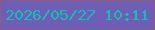 文字の大きさ：5、枠の色：8d5d79、背景の色：6f5eb6、文字の色：12bfb3 無料ブログパーツのブログ時計