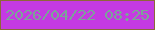 文字の大きさ：1、枠の色：8d6739、背景の色：c43ae2、文字の色：7ba498 無料ブログパーツのブログ時計