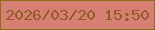 文字の大きさ：2、枠の色：8d6e18、背景の色：d87f74、文字の色：915b27 無料ブログパーツのブログ時計