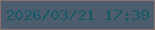 文字の大きさ：4、枠の色：8d736e、背景の色：4e5d6e、文字の色：165969 無料ブログパーツのブログ時計