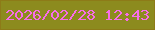 文字の大きさ：5、枠の色：8d7b18、背景の色：8c8b1e、文字の色：f76de9 無料ブログパーツのブログ時計