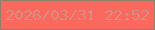 文字の大きさ：2、枠の色：8d8269、背景の色：fb685e、文字の色：d88e80 無料ブログパーツのブログ時計