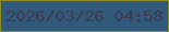 文字の大きさ：5、枠の色：8d8c27、背景の色：30597c、文字の色：3d3a51 無料ブログパーツのブログ時計