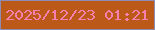 文字の大きさ：4、枠の色：8d8cb5、背景の色：ba5918、文字の色：f77fb0 無料ブログパーツのブログ時計