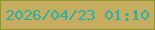 文字の大きさ：3、枠の色：8d9430、背景の色：c7ad5f、文字の色：29afa6 無料ブログパーツのブログ時計