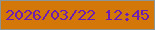 文字の大きさ：4、枠の色：8d9594、背景の色：d37708、文字の色：6e1db2 無料ブログパーツのブログ時計
