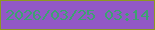 文字の大きさ：4、枠の色：8d991f、背景の色：9258c5、文字の色：3da271 無料ブログパーツのブログ時計