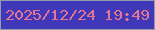 文字の大きさ：2、枠の色：8d9eab、背景の色：4137b9、文字の色：e37692 無料ブログパーツのブログ時計