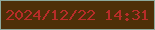 文字の大きさ：2、枠の色：8da99c、背景の色：4e2f08、文字の色：b72d29 無料ブログパーツのブログ時計