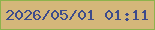 文字の大きさ：1、枠の色：8db34c、背景の色：d4b77a、文字の色：3d4b8b 無料ブログパーツのブログ時計