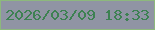 文字の大きさ：2、枠の色：8db87d、背景の色：9094a4、文字の色：3d8152 無料ブログパーツのブログ時計