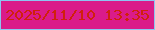 文字の大きさ：2、枠の色：8dc4f1、背景の色：da1b89、文字の色：d0200c 無料ブログパーツのブログ時計