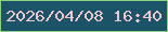 文字の大きさ：2、枠の色：8dce7e、背景の色：1b5369、文字の色：f0c7cb 無料ブログパーツのブログ時計