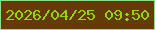 文字の大きさ：1、枠の色：8ddd90、背景の色：643a07、文字の色：92d70c 無料ブログパーツのブログ時計