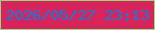 文字の大きさ：3、枠の色：8ddf7d、背景の色：d9235b、文字の色：1578dd 無料ブログパーツのブログ時計