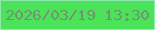 文字の大きさ：5、枠の色：8deaae、背景の色：4be359、文字の色：71956f 無料ブログパーツのブログ時計