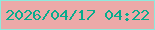 文字の大きさ：1、枠の色：8deadd、背景の色：eca9a8、文字の色：08ac8d 無料ブログパーツのブログ時計