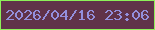 文字の大きさ：3、枠の色：8def59、背景の色：603249、文字の色：938fdc 無料ブログパーツのブログ時計