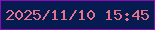 文字の大きさ：4、枠の色：8e09ba、背景の色：061b50、文字の色：e67189 無料ブログパーツのブログ時計
