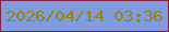 文字の大きさ：1、枠の色：8e1f3a、背景の色：809be0、文字の色：928607 無料ブログパーツのブログ時計