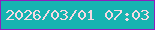 文字の大きさ：3、枠の色：8e1fbd、背景の色：17b4b1、文字の色：f7d9e2 無料ブログパーツのブログ時計