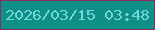 文字の大きさ：4、枠の色：8e2b5f、背景の色：0e9086、文字の色：71d7dc 無料ブログパーツのブログ時計