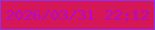 文字の大きさ：1、枠の色：8e2ff1、背景の色：d51757、文字の色：b00acf 無料ブログパーツのブログ時計