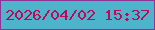 文字の大きさ：2、枠の色：8e3497、背景の色：4db4cb、文字の色：b90b5a 無料ブログパーツのブログ時計
