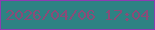 文字の大きさ：1、枠の色：8e3bb1、背景の色：2e8283、文字の色：8a4c78 無料ブログパーツのブログ時計